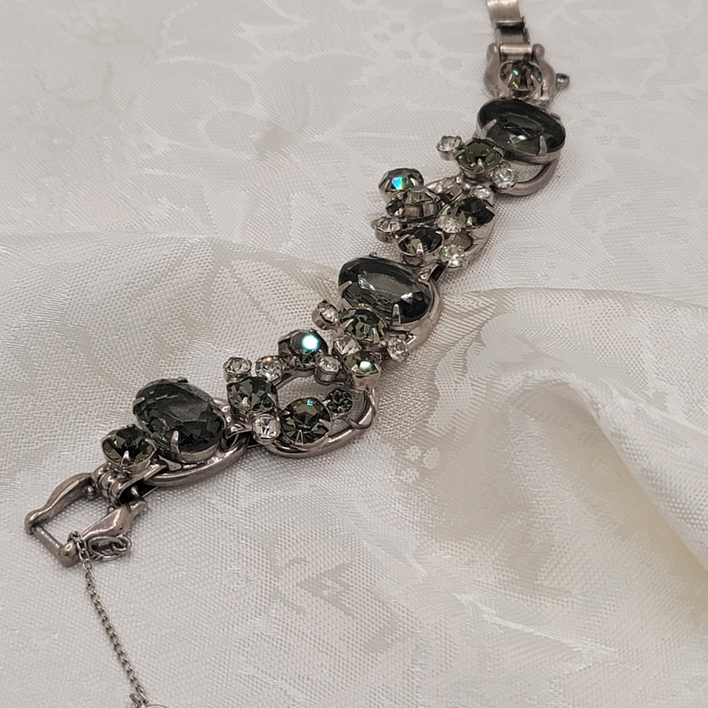 Juliana D&E Delizza & Elster Verified Gray Oval Crystal Bracelet